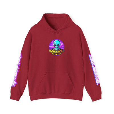 Retro Alien Graphic Hoodie - Unisex Heavy Blend™ Sweatshirt