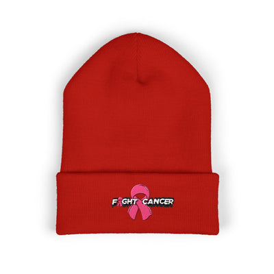Pink Ribbon Classic Cuffed Beanie