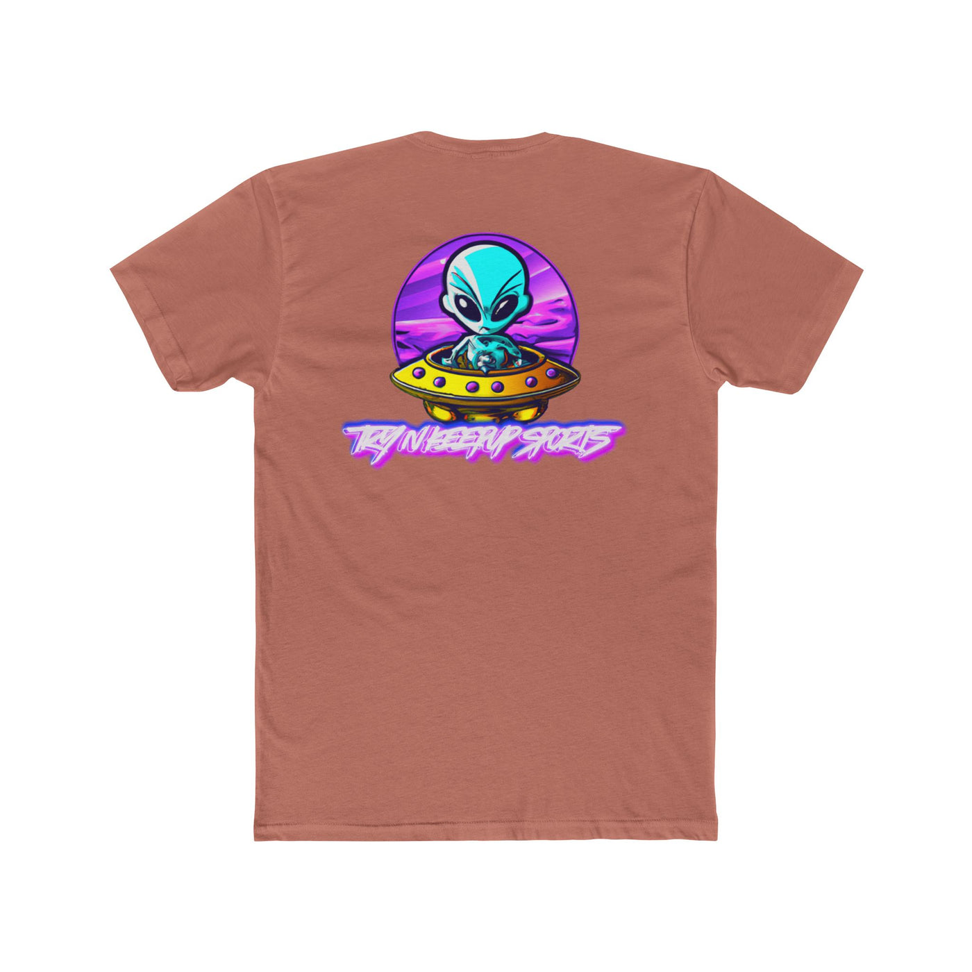 Unisex Cotton Crew Tee - Alien Encounter Graphic T-shirt