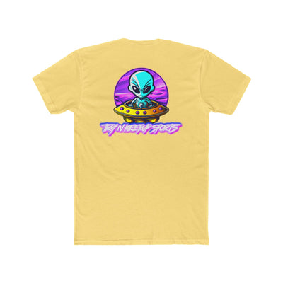 Unisex Cotton Crew Tee - Alien Encounter Graphic T-shirt