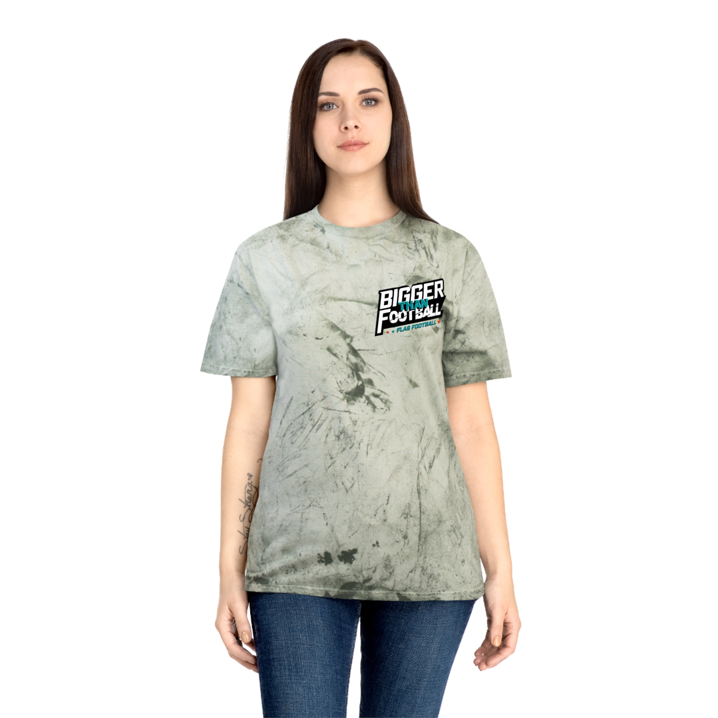Bigger Football Unisex Tie-Dye T-Shirt - Color Blast Style