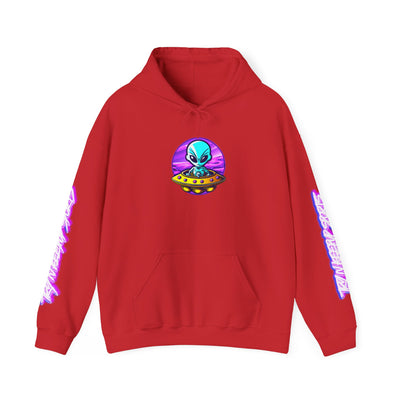 Retro Alien Graphic Hoodie - Unisex Heavy Blend™ Sweatshirt