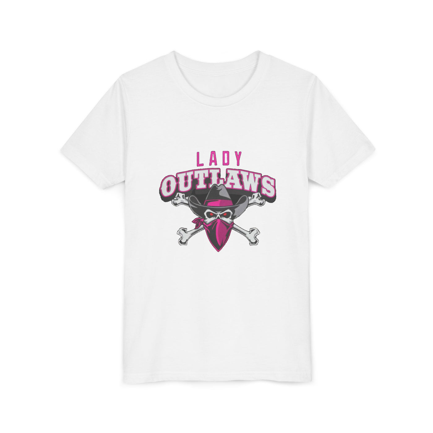 Lady Outlaws Youth Tee - Fun and Edgy Short Sleeve T-Shirt for Young Rebels