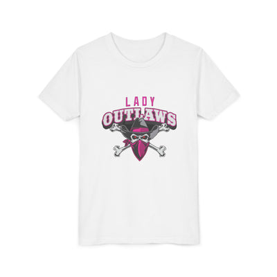 Lady Outlaws Youth Tee - Fun and Edgy Short Sleeve T-Shirt for Young Rebels