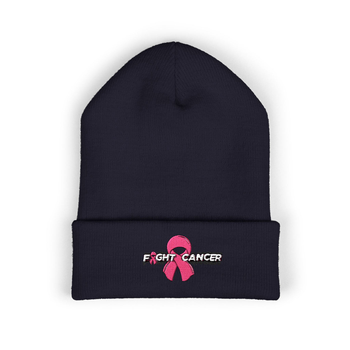 Pink Ribbon Classic Cuffed Beanie