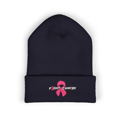 Pink Ribbon Classic Cuffed Beanie