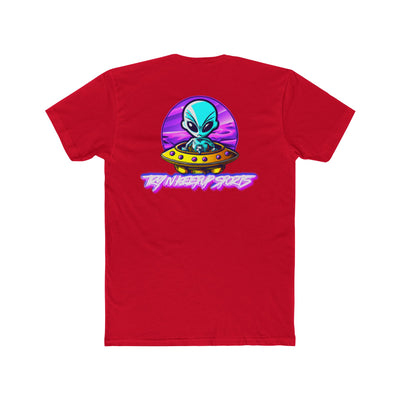 Unisex Cotton Crew Tee - Alien Encounter Graphic T-shirt