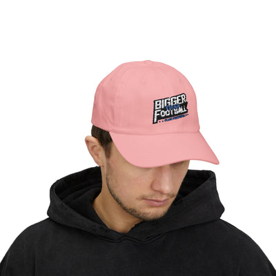 Bigger Than Football Classic Dad Cap - Casual White Hat for Sports Lovers