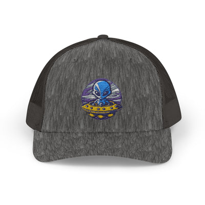 Alien UFO Snapback Trucker Cap - Fun & Trendy Hat for Sci-Fi Lovers