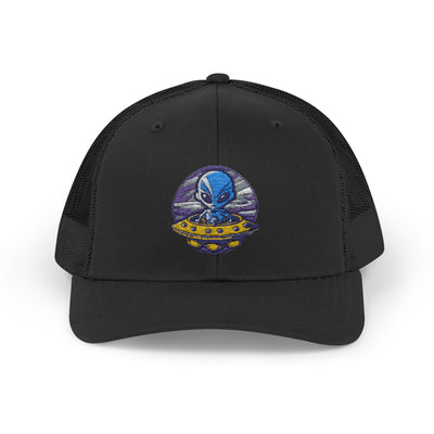 Alien UFO Snapback Trucker Cap - Fun & Trendy Hat for Sci-Fi Lovers