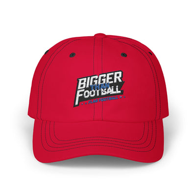 Bigger Than Football Classic Dad Cap - Casual White Hat for Sports Lovers
