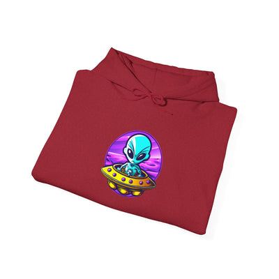 Retro Alien Graphic Hoodie - Unisex Heavy Blend™ Sweatshirt