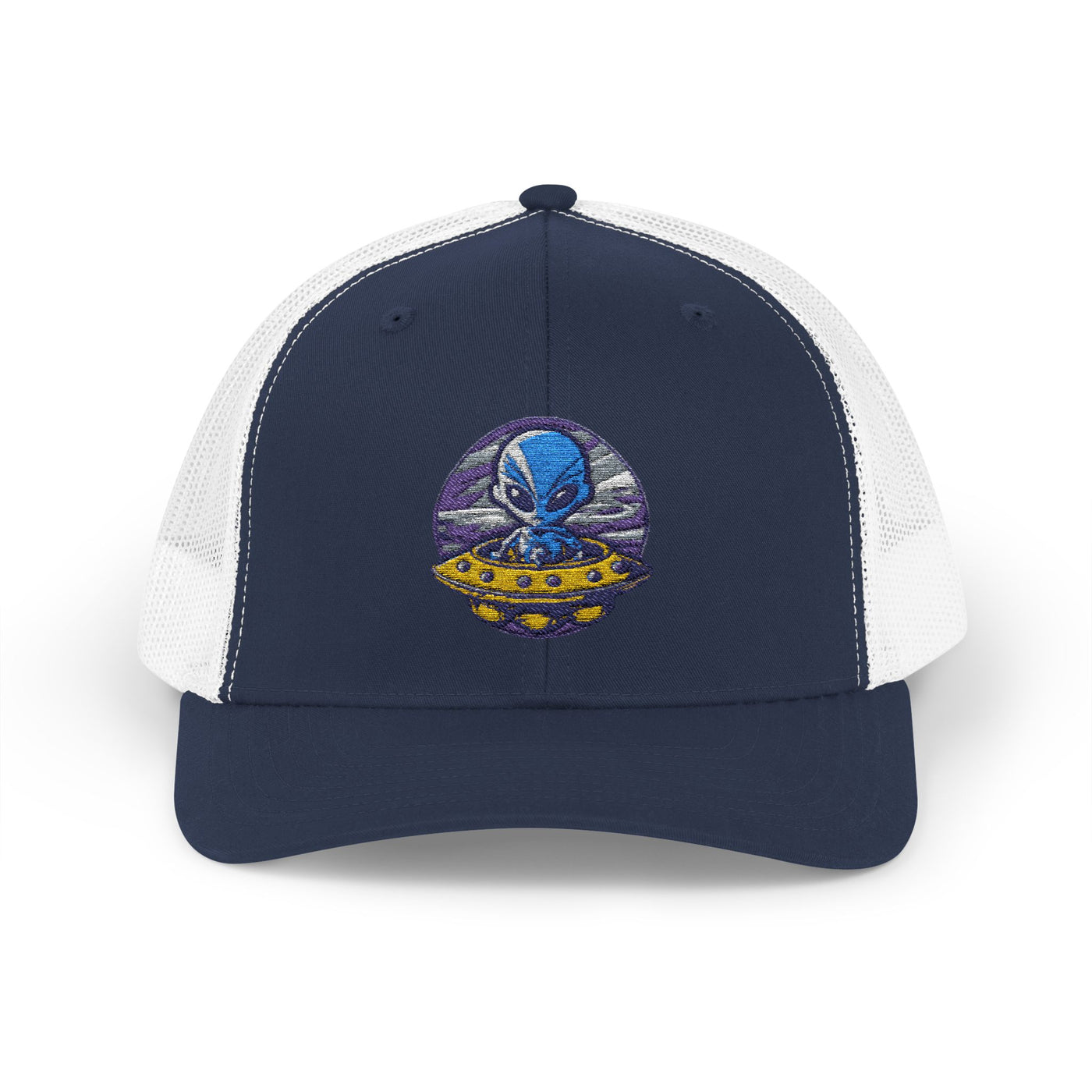 Alien UFO Snapback Trucker Cap - Fun & Trendy Hat for Sci-Fi Lovers