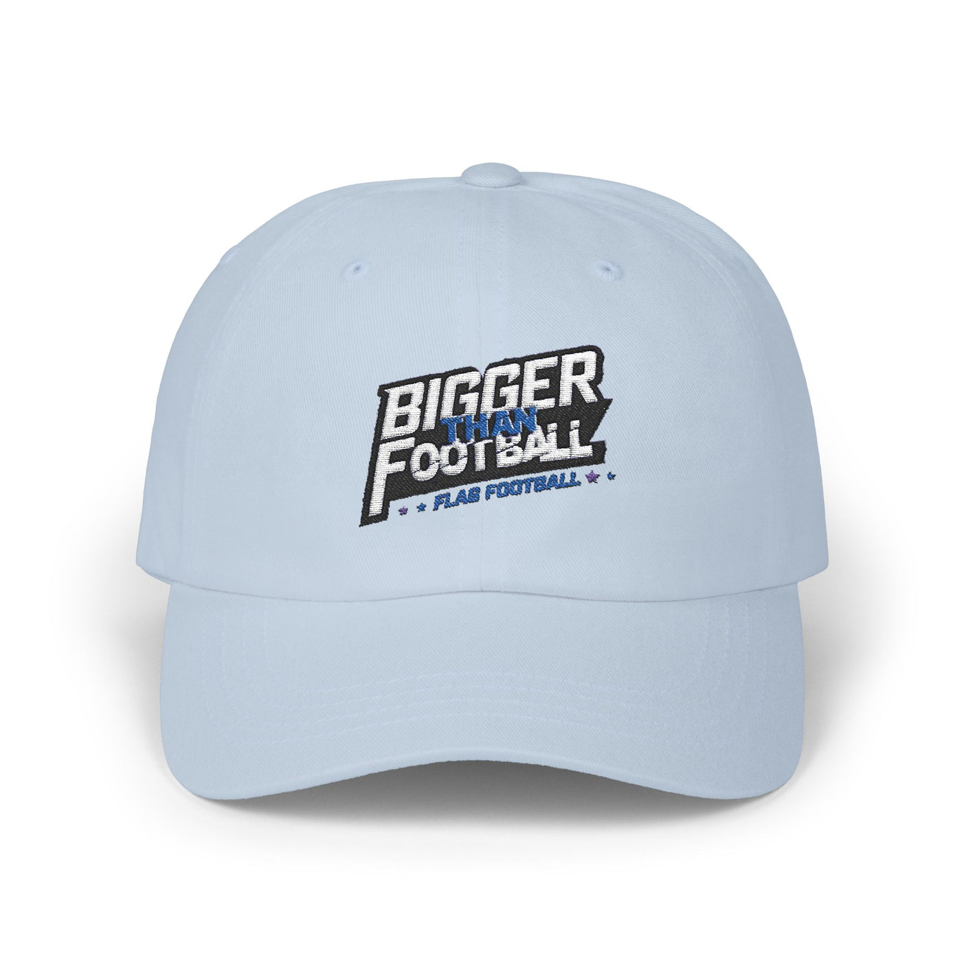 Bigger Than Football Classic Dad Cap - Casual White Hat for Sports Lovers
