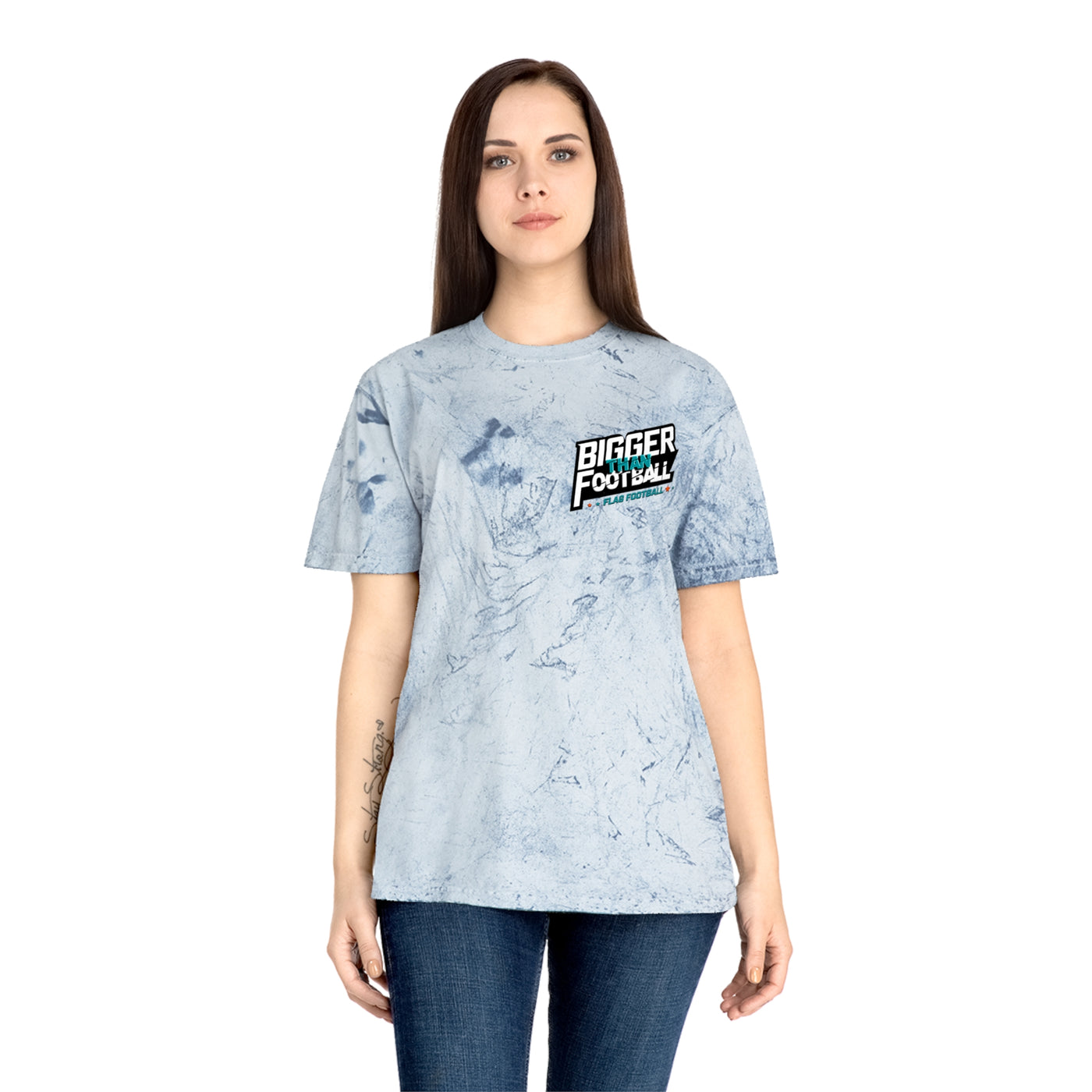 Bigger Football Unisex Tie-Dye T-Shirt - Color Blast Style