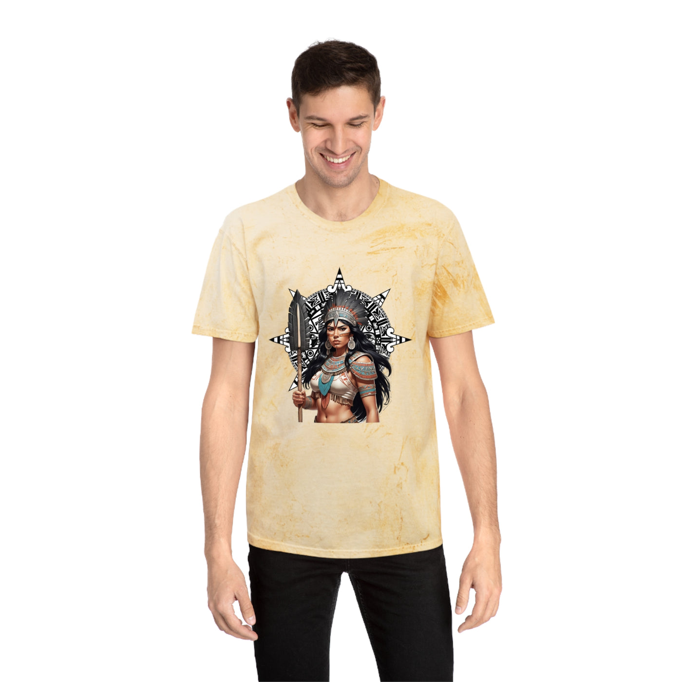 Vibrant Warrior Unisex Color Blast T-Shirt - Bold Statement Tee