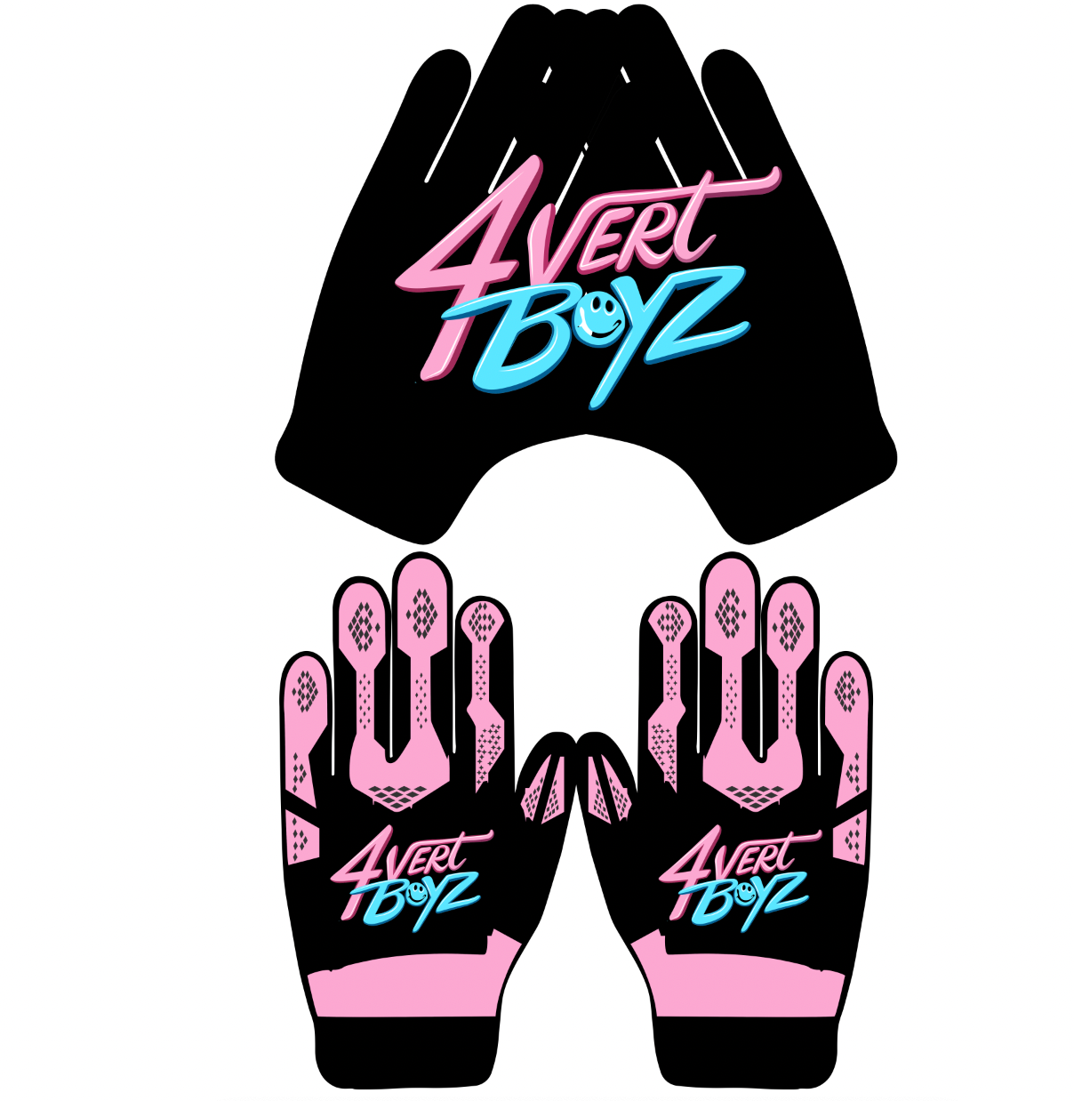 4 Vert Boyz Receiving Gloves