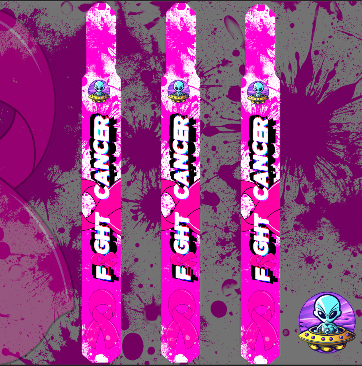 Fight Cancer Sonic Pop Flag Kit