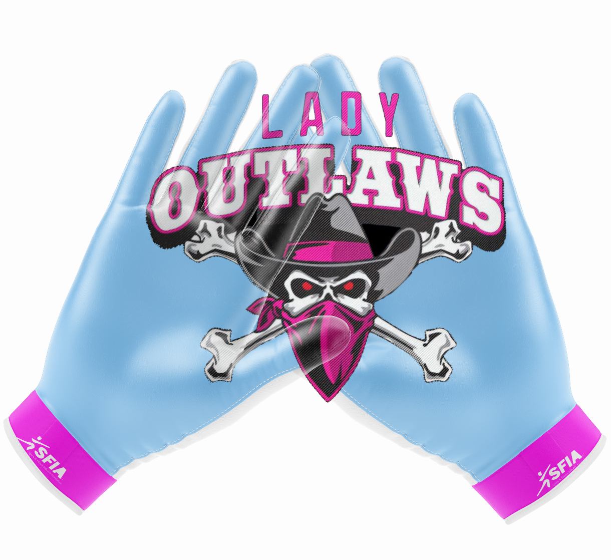 Lady Outlaws Receiving Gloves