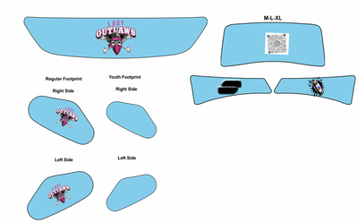 Lady Outlaws X7C NON-TACKLE FOOTBALL HEADBAND [FLAG FOOTBALL | 7V7]