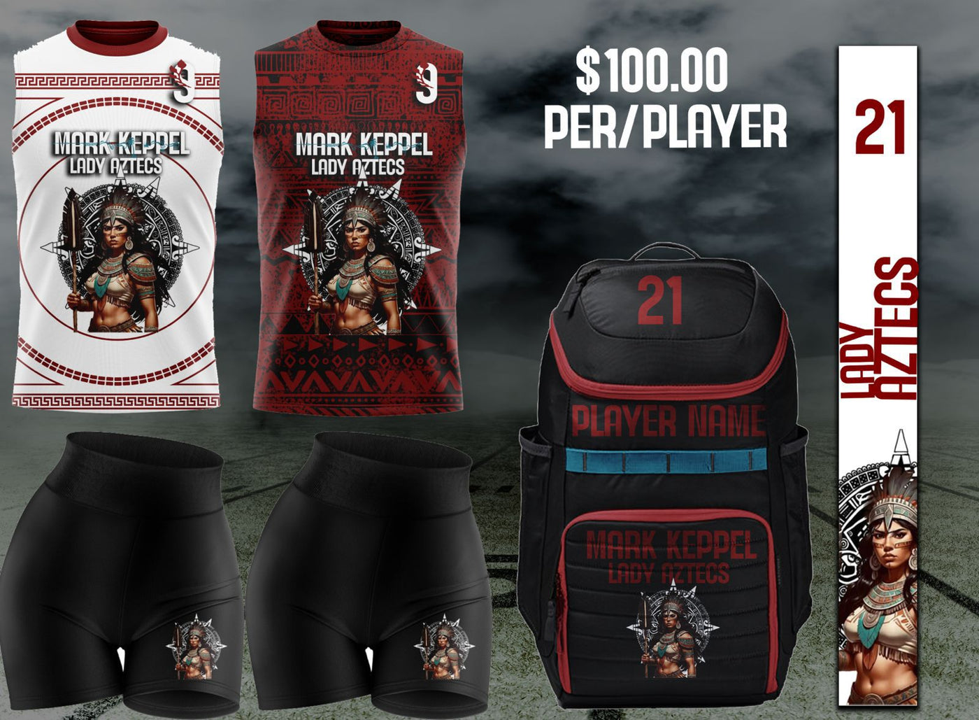 Lady Aztecs Uniform Kit